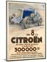 Advertisement for Citroen Cars, 1933-null-Mounted Giclee Print