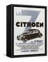 Advertisement for Citroen Motor Cars, 1934-null-Framed Stretched Canvas