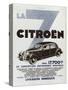 Advertisement for Citroen Motor Cars, 1934-null-Stretched Canvas