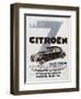 Advertisement for Citroen Motor Cars, 1934-null-Framed Giclee Print