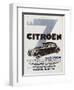 Advertisement for Citroen Motor Cars, 1934-null-Framed Giclee Print