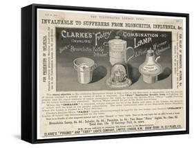 Advertisement for Clarke's "Fairy" Aid to the Treatment of Influenza and Bronchitis-null-Framed Stretched Canvas