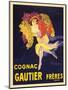 Advertisement for Cognac Gautier Freres-null-Mounted Art Print