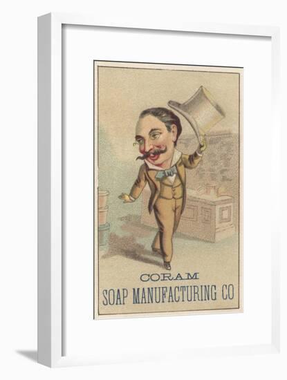 Advertisement for Coram Soap Manufacturing Co, C.1880-American School-Framed Giclee Print