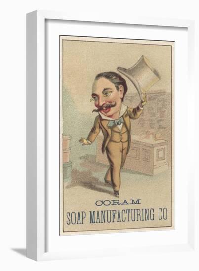 Advertisement for Coram Soap Manufacturing Co, C.1880-American School-Framed Giclee Print