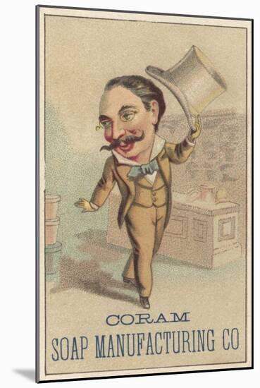 Advertisement for Coram Soap Manufacturing Co, C.1880-American School-Mounted Giclee Print