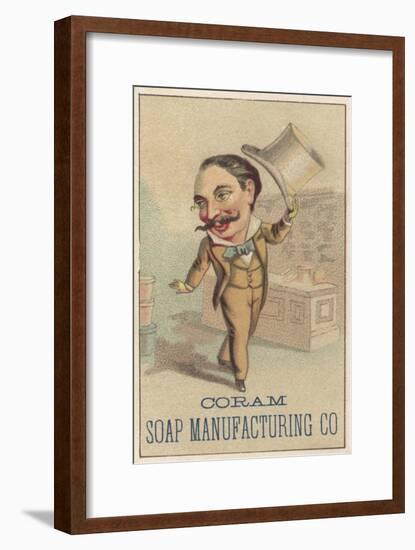 Advertisement for Coram Soap Manufacturing Co, C.1880-American School-Framed Giclee Print