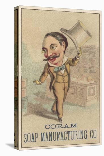 Advertisement for Coram Soap Manufacturing Co, C.1880-American School-Stretched Canvas