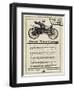 Advertisement for Crown Motor Carriage-null-Framed Giclee Print