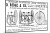 Advertisement for Cycles and Tricycles by D. Rudge and Co-null-Mounted Art Print