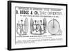 Advertisement for Cycles and Tricycles by D. Rudge and Co-null-Framed Art Print