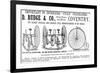 Advertisement for Cycles and Tricycles by D. Rudge and Co-null-Framed Art Print