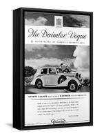 Advertisement for Daimler Vogue Sports Saloon Car-null-Framed Stretched Canvas