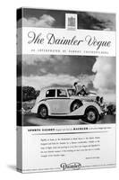 Advertisement for Daimler Vogue Sports Saloon Car-null-Stretched Canvas