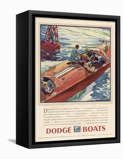 Advertisement for Dodge Boats-Ellis Wilson-Framed Stretched Canvas