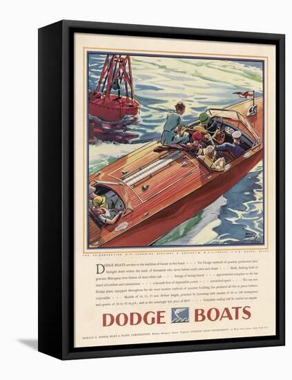 Advertisement for Dodge Boats-Ellis Wilson-Framed Stretched Canvas