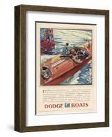 Advertisement for Dodge Boats-Ellis Wilson-Framed Photographic Print