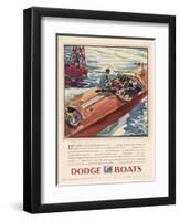 Advertisement for Dodge Boats-Ellis Wilson-Framed Photographic Print