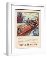 Advertisement for Dodge Boats-Ellis Wilson-Framed Photographic Print