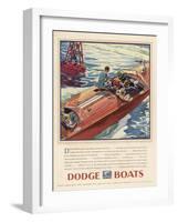 Advertisement for Dodge Boats-Ellis Wilson-Framed Photographic Print