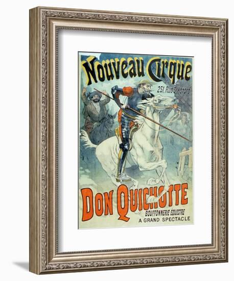 Advertisement for "Don Quixote, New Circus," Horseback Buffoonery-null-Framed Giclee Print