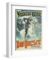 Advertisement for "Don Quixote, New Circus," Horseback Buffoonery-null-Framed Giclee Print