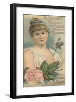 Advertisement for Dr. Hebra's Viola Cream, C.1897-American School-Framed Giclee Print