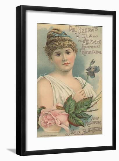 Advertisement for Dr. Hebra's Viola Cream, C.1897-American School-Framed Giclee Print