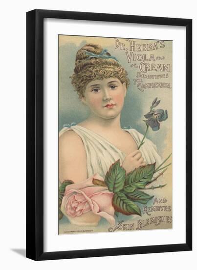 Advertisement for Dr. Hebra's Viola Cream, C.1897-American School-Framed Giclee Print