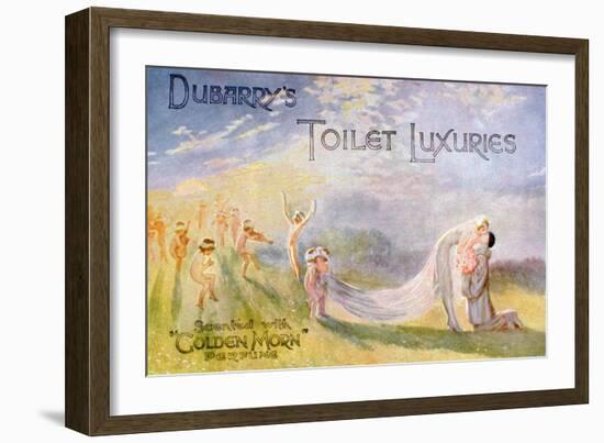 Advertisement for Dubarry's Toilet Luxuries, Scented with 'Golden Morn' Perfume, 1922-null-Framed Giclee Print