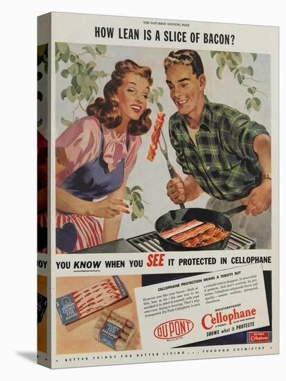 Advertisement for Dupont Cellophane, 1946-null-Stretched Canvas