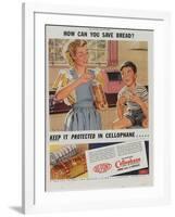 Advertisement for Dupont Cellophane, 1947-null-Framed Giclee Print