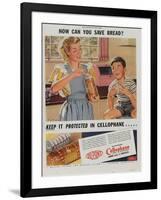 Advertisement for Dupont Cellophane, 1947-null-Framed Giclee Print