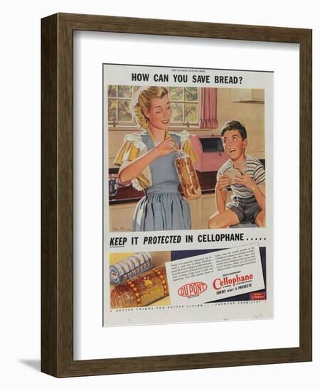 Advertisement for Dupont Cellophane, 1947-null-Framed Giclee Print