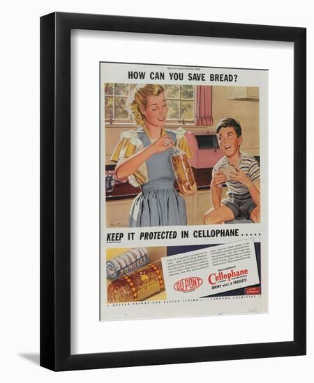 Advertisement for Dupont Cellophane, 1947-null-Framed Giclee Print