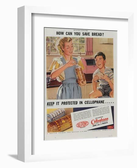 Advertisement for Dupont Cellophane, 1947-null-Framed Giclee Print