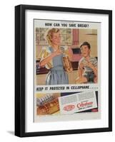 Advertisement for Dupont Cellophane, 1947-null-Framed Giclee Print