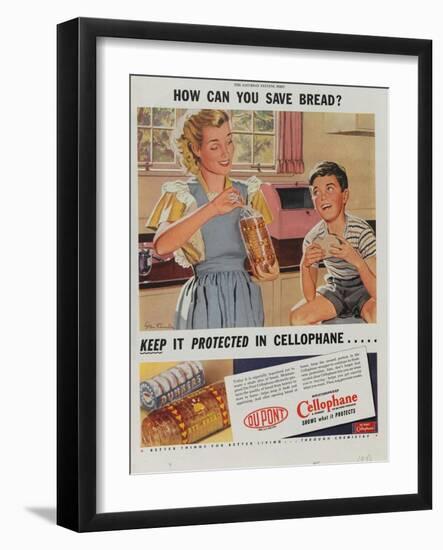 Advertisement for Dupont Cellophane, 1947-null-Framed Giclee Print