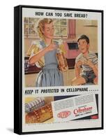 Advertisement for Dupont Cellophane, 1947-null-Framed Stretched Canvas