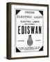 Advertisement for Ediswan Incandescent Light Bulbs, 1898-null-Framed Giclee Print