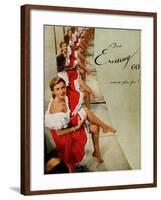 Advertisement for 'Exciting' Stockings, from 'Femina' Magazine, October 1950-null-Framed Giclee Print