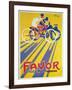 Advertisement for Favor bicycles and motorcycles, 1927-Jean Pruniere-Framed Giclee Print