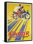 Advertisement for Favor bicycles and motorcycles, 1927-Jean Pruniere-Framed Stretched Canvas