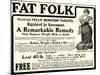 Advertisement for 'Fell's Reducing Tablets', 1910s-English School-Mounted Giclee Print