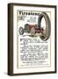 Advertisement for Firestone Tire and Rubber Company, 1912-null-Framed Giclee Print