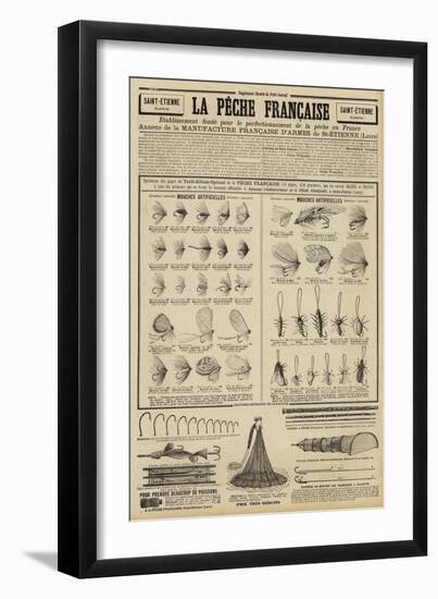 Advertisement for Fishing Tackle-null-Framed Giclee Print
