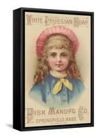 Advertisement for Fisk Manufacturing Co. White Prussian Soap, C.1880-American School-Framed Stretched Canvas