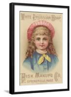 Advertisement for Fisk Manufacturing Co. White Prussian Soap, C.1880-American School-Framed Giclee Print