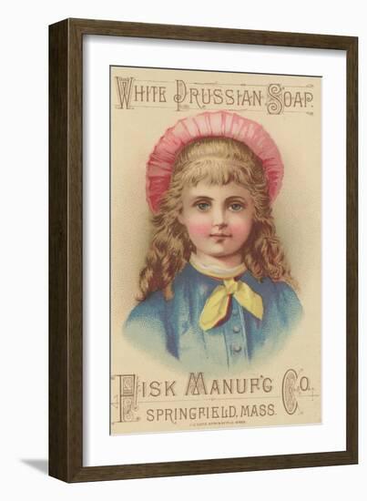 Advertisement for Fisk Manufacturing Co. White Prussian Soap, C.1880-American School-Framed Giclee Print