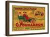 Advertisement for Fouillaron cars, c1900s-Unknown-Framed Giclee Print